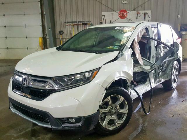 2HKRW2H80JH637938 - 2018 HONDA CR-V EXL WHITE photo 2