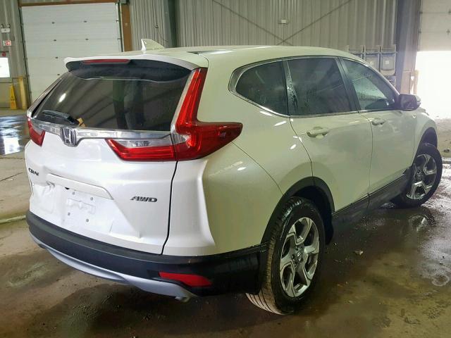 2HKRW2H80JH637938 - 2018 HONDA CR-V EXL WHITE photo 4