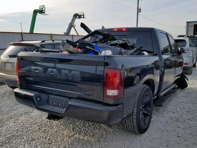 1C6RR6MG9JS160754 - 2018 RAM 1500 SPORT BLACK photo 4