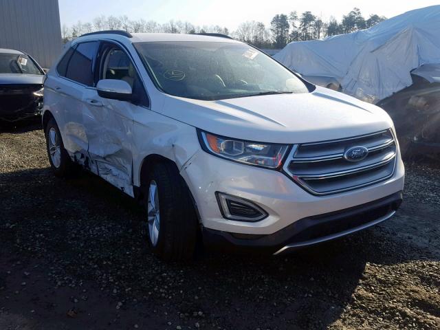 2FMPK4J9XJBB48147 - 2018 FORD EDGE SEL WHITE photo 1