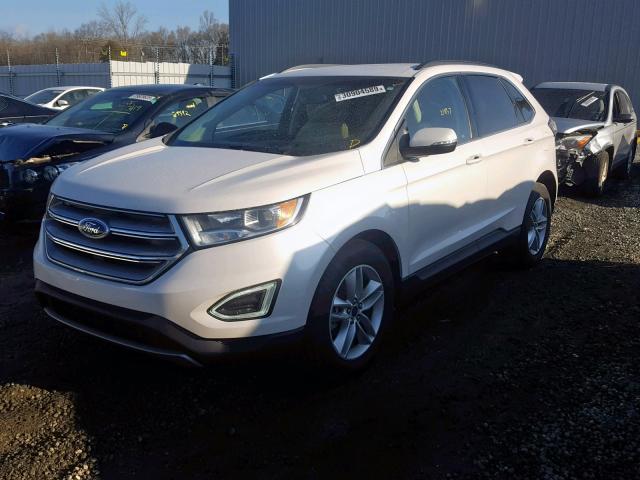 2FMPK4J9XJBB48147 - 2018 FORD EDGE SEL WHITE photo 2