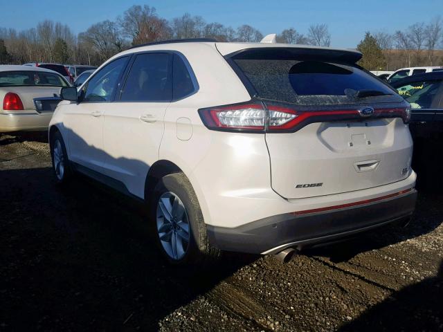 2FMPK4J9XJBB48147 - 2018 FORD EDGE SEL WHITE photo 3