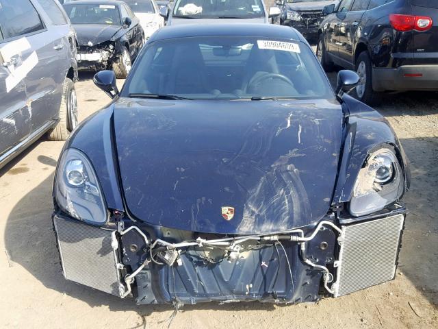 WP0AA2A87JK261004 - 2018 PORSCHE CAYMAN BLUE photo 9