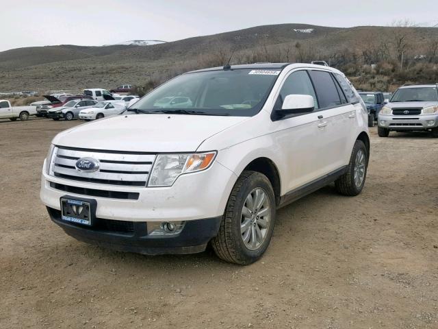 2FMDK48C49BA64180 - 2009 FORD EDGE SEL WHITE photo 2