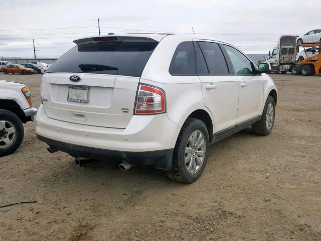 2FMDK48C49BA64180 - 2009 FORD EDGE SEL WHITE photo 4