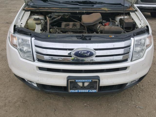 2FMDK48C49BA64180 - 2009 FORD EDGE SEL WHITE photo 7