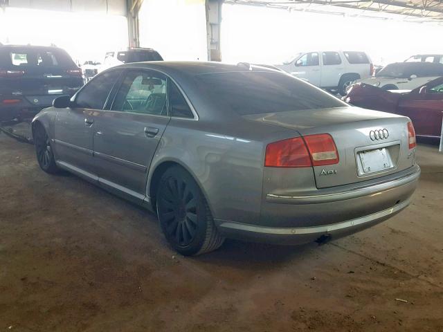 WAUML44EX4N015942 - 2004 AUDI A8 L QUATT GRAY photo 3