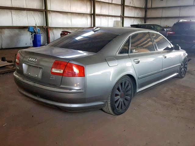 WAUML44EX4N015942 - 2004 AUDI A8 L QUATT GRAY photo 4