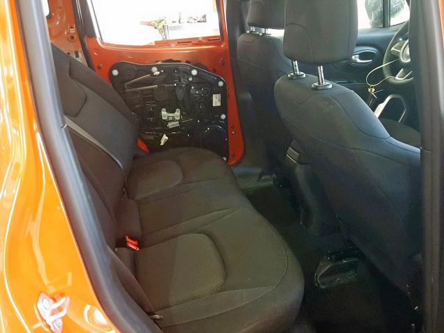 ZACCJBAB5JPJ43167 - 2018 JEEP RENEGADE S ნარინჯისფერი ფოტო 6