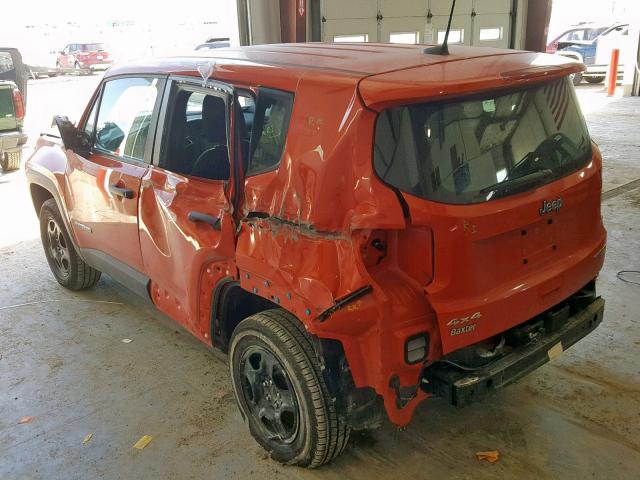 ZACCJBAB5JPJ43167 - 2018 JEEP RENEGADE S ნარინჯისფერი ფოტო 9