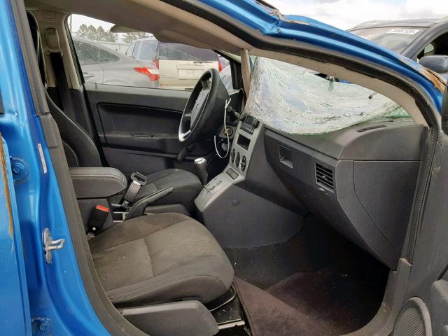 1B3HB28B88D770919 - 2008 DODGE CALIBER BLUE photo 5