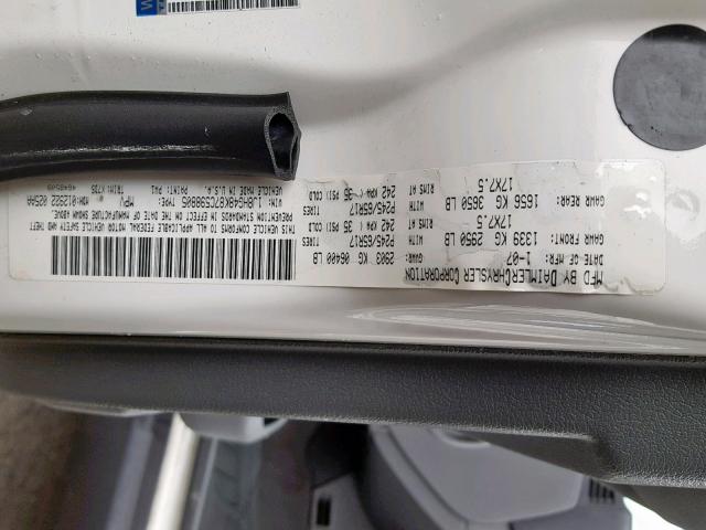 1J8HG48K87C598805 - 2007 JEEP COMMANDER თეთრი ფოტო 10