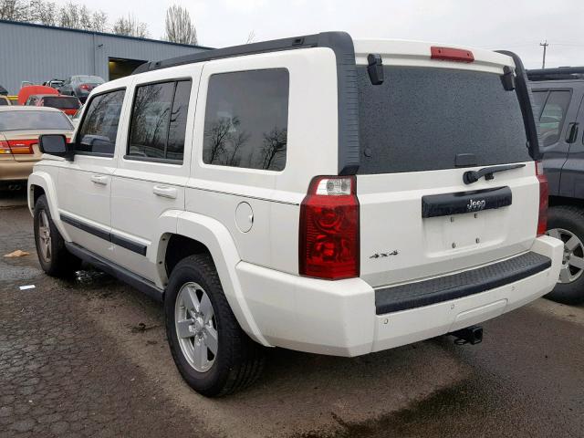 1J8HG48K87C598805 - 2007 JEEP COMMANDER თეთრი ფოტო 3