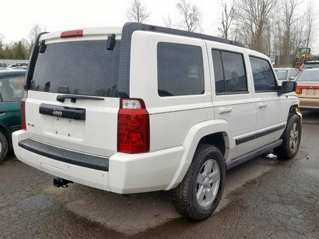 1J8HG48K87C598805 - 2007 JEEP COMMANDER თეთრი ფოტო 4