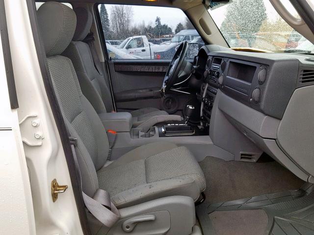 1J8HG48K87C598805 - 2007 JEEP COMMANDER თეთრი ფოტო 5