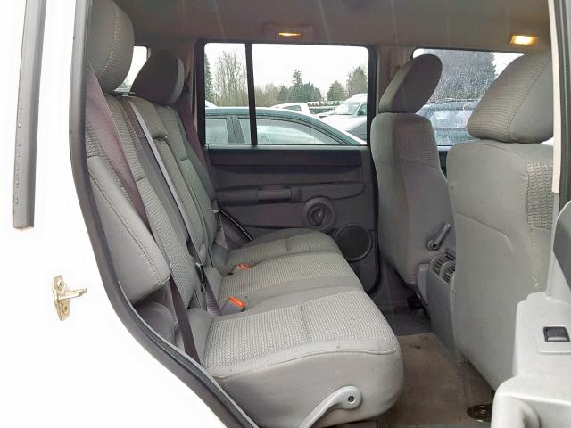1J8HG48K87C598805 - 2007 JEEP COMMANDER თეთრი ფოტო 6