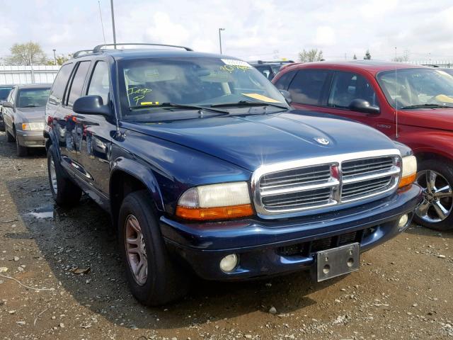 1B4HR48N92F113782 - 2002 DODGE DURANGO SL BLUE photo 1