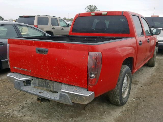 1GCCS136X58256328 - 2005 CHEVROLET COLORADO RED photo 4