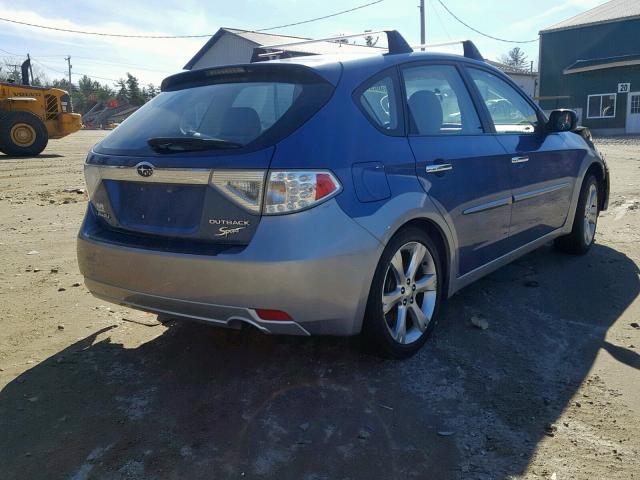 JF1GH63639G809819 - 2009 SUBARU IMPREZA OU BLUE photo 4