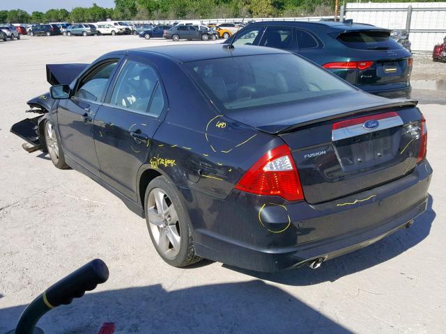 3FAHP0DC0BR152744 - 2011 FORD FUSION SPO BLACK photo 3