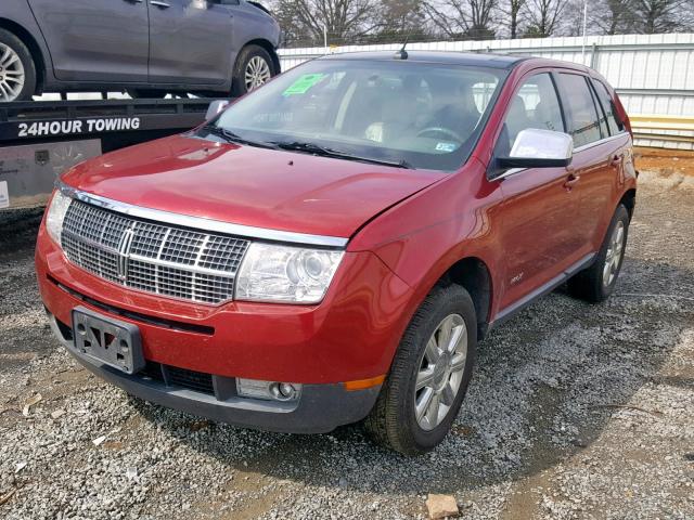 2LMDU68C57BJ22997 - 2007 LINCOLN MKX RED photo 2