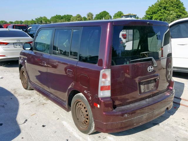 JTLKT324X64056616 - 2006 TOYOTA SCION XB 勃艮第红 照片 3