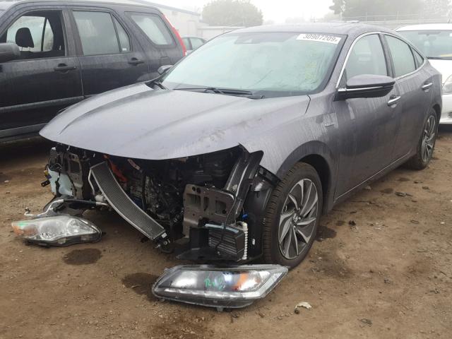 19XZE4F93KE020730 - 2019 HONDA INSIGHT TO GRAY photo 2