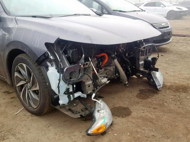 19XZE4F93KE020730 - 2019 HONDA INSIGHT TO GRAY photo 9