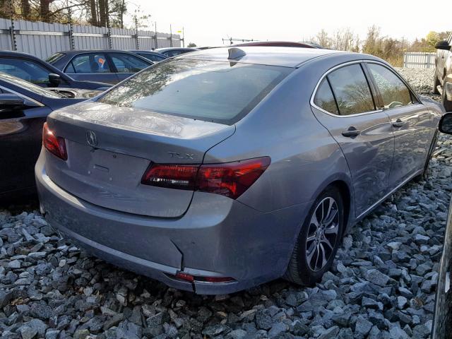 19UUB1F35FA006495 - 2015 ACURA TLX SILVER photo 4