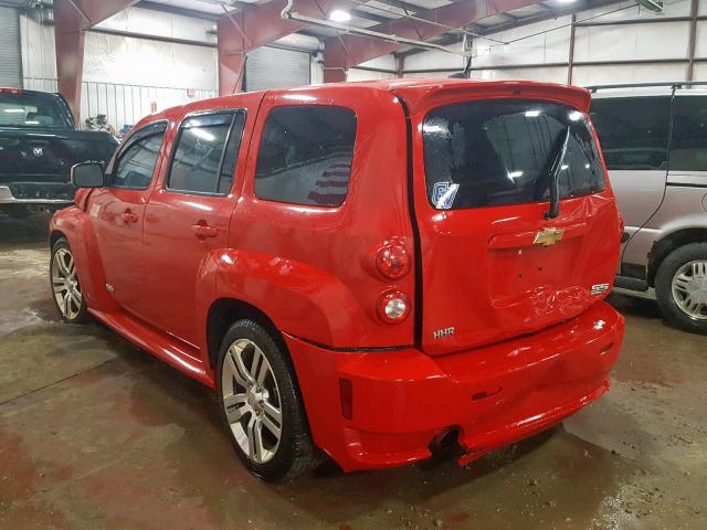 3GNCA63X59S620300 - 2009 CHEVROLET HHR SS RED photo 3