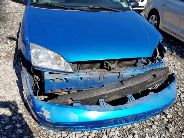 1FAHP34N57W162998 - 2007 FORD FOCUS ZX4 BLUE photo 9