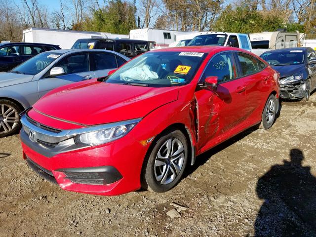 2HGFC2F55HH561125 - 2017 HONDA CIVIC LX  photo 2