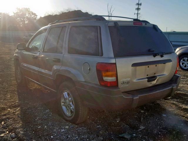 1J4GW48S43C611687 - 2003 JEEP GRAND CHER GRAY photo 3