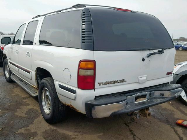 3GKFK16Z52G216381 - 2002 GMC YUKON XL K WHITE photo 3