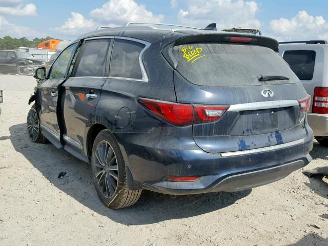 5N1DL0MN1KC522020 - 2019 INFINITI QX60 LUXE BLUE photo 3