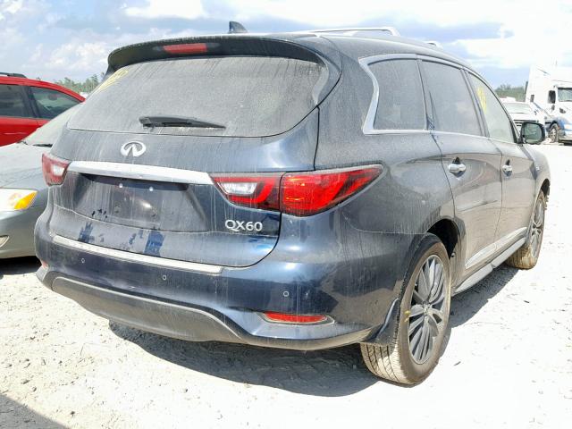 5N1DL0MN1KC522020 - 2019 INFINITI QX60 LUXE BLUE photo 4