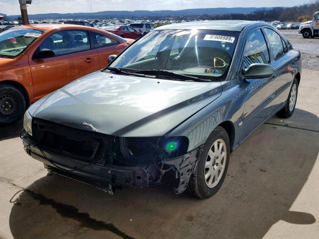 YV1RS61R612053450 - 2001 VOLVO S60 BLUE photo 2