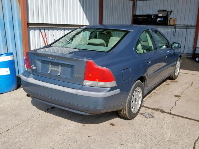 YV1RS61R612053450 - 2001 VOLVO S60 BLUE photo 4