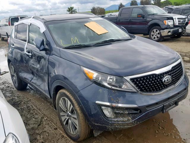 KNDPC3AC4E7578214 - 2014 KIA SPORTAGE E BLUE photo 1