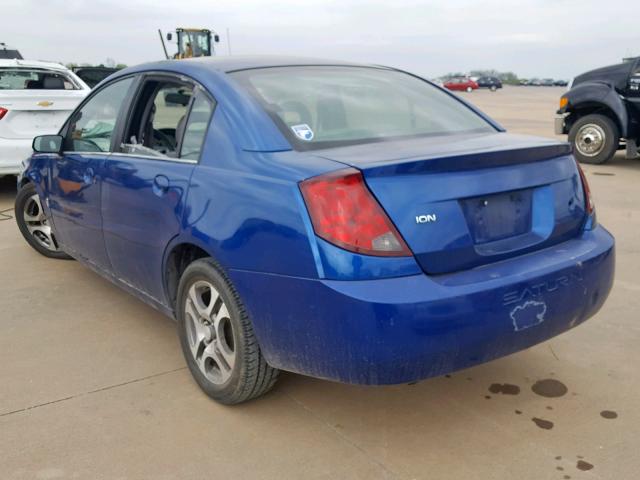 1G8AL52F25Z129543 - 2005 SATURN ION LEVEL BLUE photo 3