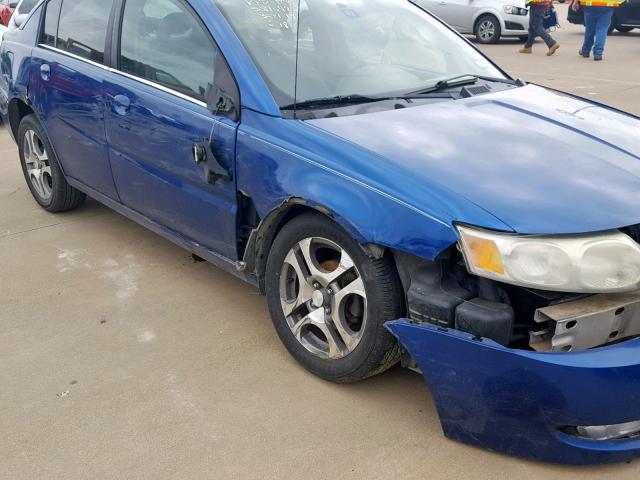 1G8AL52F25Z129543 - 2005 SATURN ION LEVEL BLUE photo 9