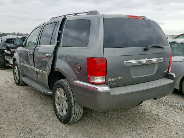 1A8HX582X7F573148 - 2007 CHRYSLER ASPEN LIMI GRAY photo 3