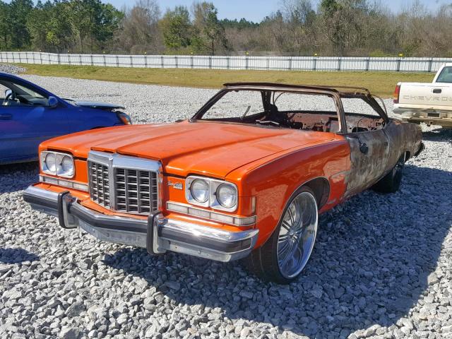 2P67Y4X101510 - 1974 PONTIAC GRANDVILLE ORANGE photo 2