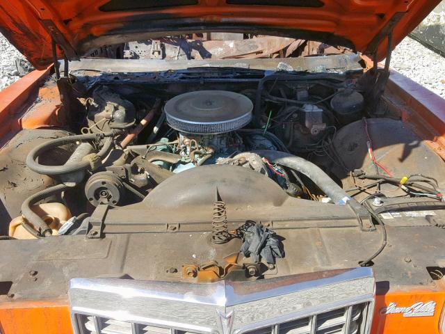 2P67Y4X101510 - 1974 PONTIAC GRANDVILLE ORANGE photo 7