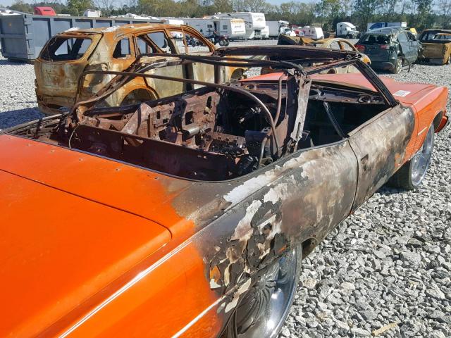 2P67Y4X101510 - 1974 PONTIAC GRANDVILLE ORANGE photo 9