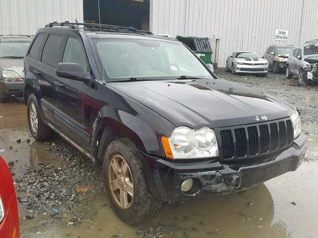 1J8HR48N65C719123 - 2005 JEEP GRAND CHER BLACK photo 1