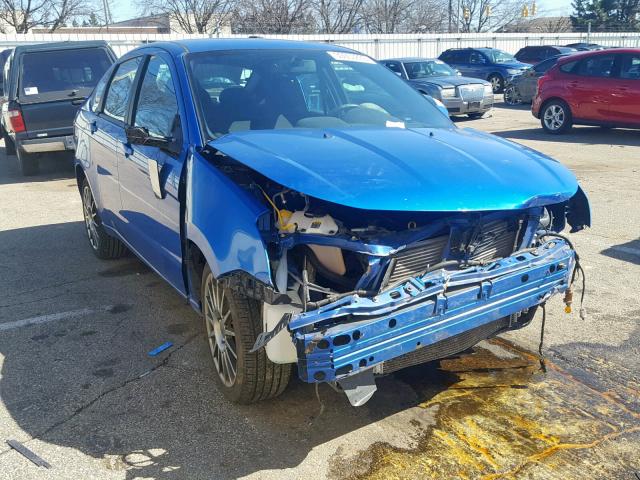 1FAHP3GN1BW122051 - 2011 FORD FOCUS SES BLUE photo 1