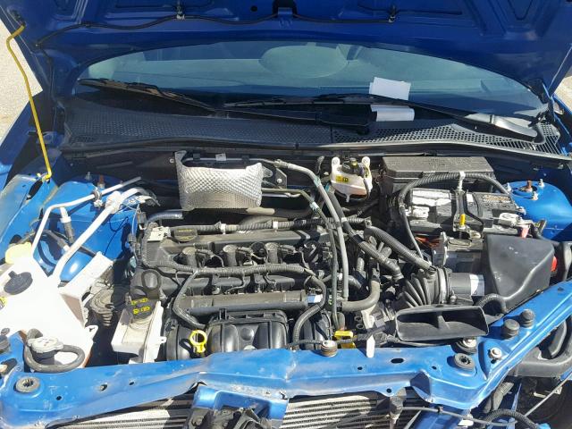 1FAHP3GN1BW122051 - 2011 FORD FOCUS SES BLUE photo 7