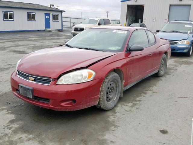 2G1WM15K169213724 - 2006 CHEVROLET MONTE CARL 勃艮第红 照片 2