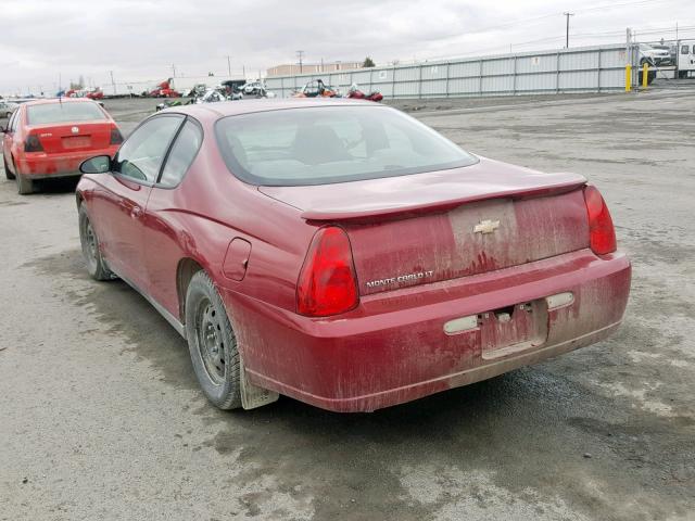 2G1WM15K169213724 - 2006 CHEVROLET MONTE CARL 勃艮第红 照片 3